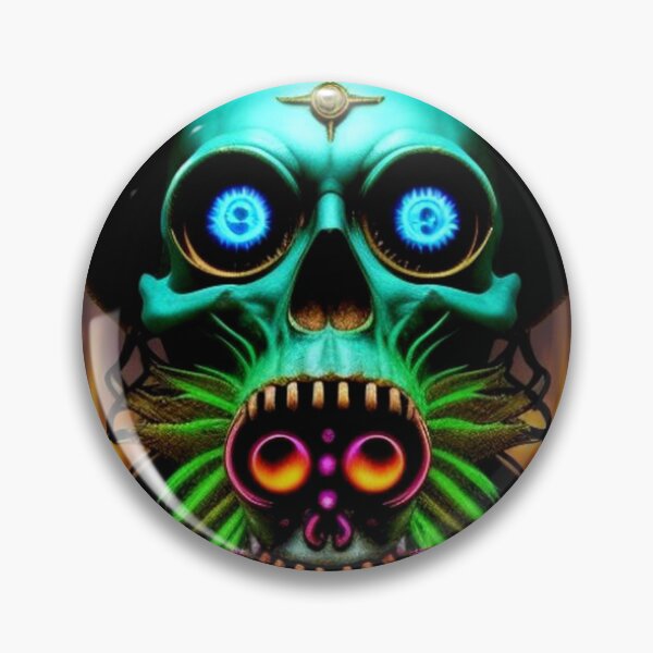 Item preview, Dark Trippy Psychedelic Skull Art designed and sold by TheDarkWardrobe.