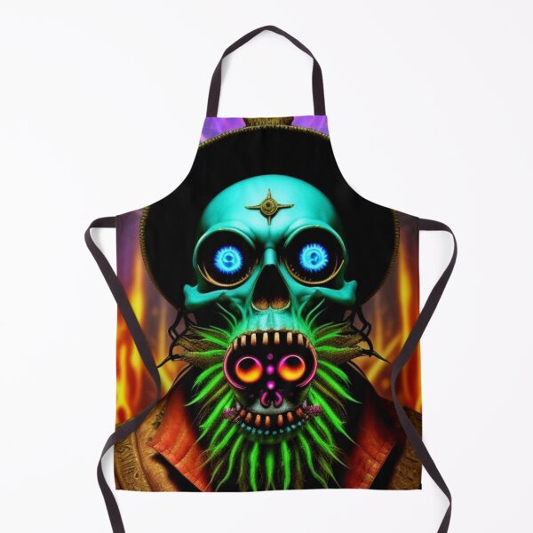Item preview, Dark Trippy Psychedelic Skull Art designed and sold by TheDarkWardrobe.