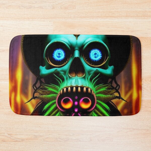 Item preview, Dark Trippy Psychedelic Skull Art designed and sold by TheDarkWardrobe.