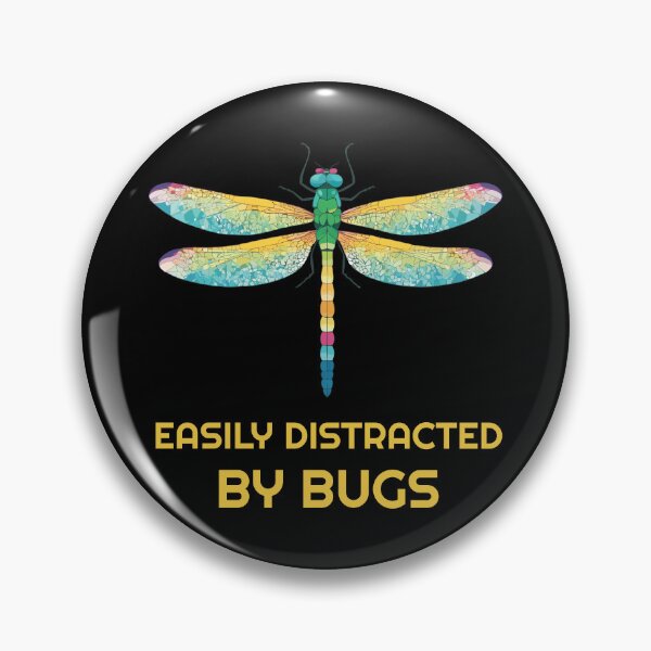 Item preview, Easily distracted by bugs - dragonfly designed and sold by twisted-dot.