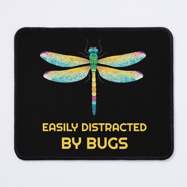 Item preview, Easily distracted by bugs - dragonfly designed and sold by twisted-dot.