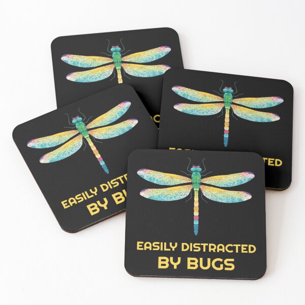 Item preview, Easily distracted by bugs - dragonfly designed and sold by twisted-dot.