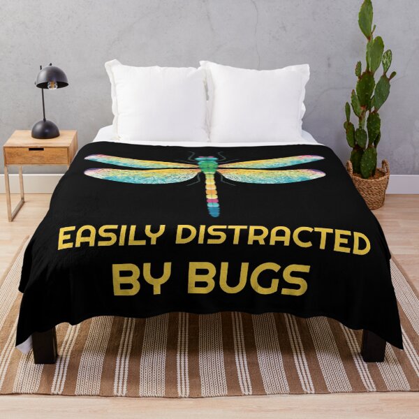 Item preview, Easily distracted by bugs - dragonfly designed and sold by twisted-dot.