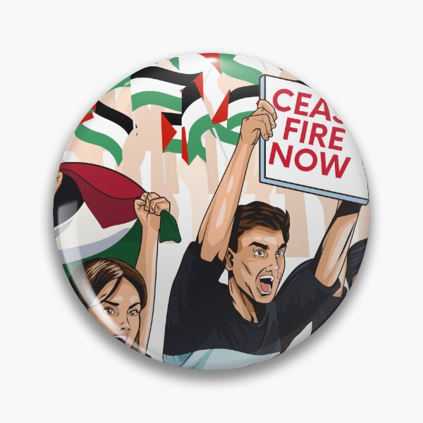 Item preview, FREE PALESTINE FROM GENOCIDE CEASE FIRE NOW designed and sold by gilles01.