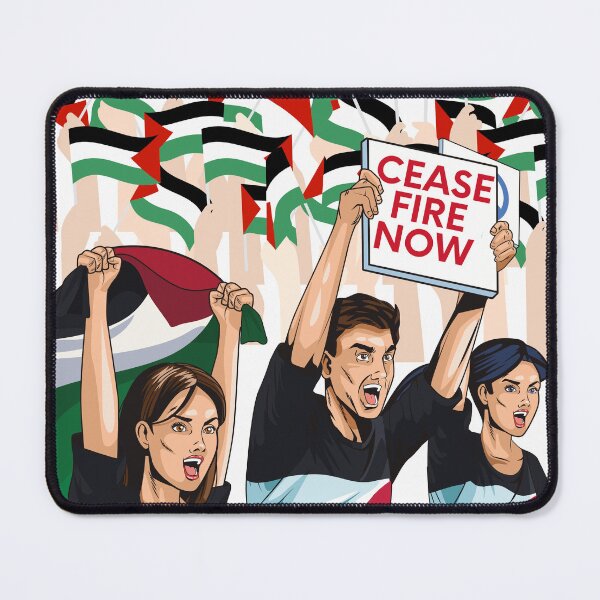 Item preview, FREE PALESTINE FROM GENOCIDE CEASE FIRE NOW designed and sold by gilles01.