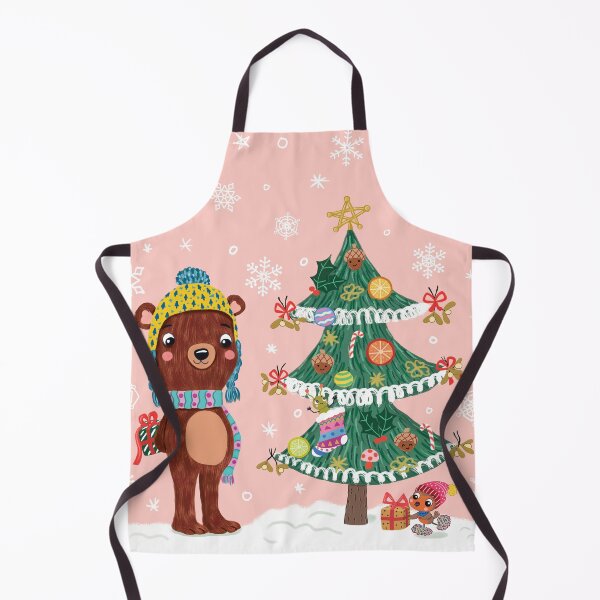 Item preview, Cute bear and bird sharing Christmas gifts designed and sold by Bianca Nita.