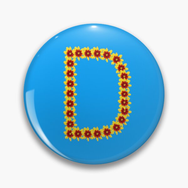 Item preview, Flower Letter D designed and sold by mlogic.