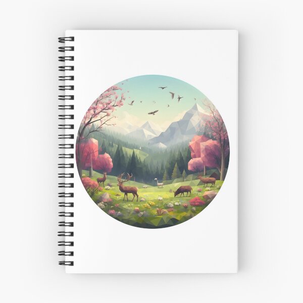 Item preview, Spring Forest Abstract Low Poly designed and sold by SebastianArt75.