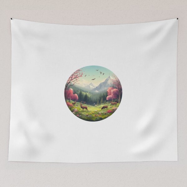 Item preview, Bosque Primaveral abstracta Low poly designed and sold by SebastianArt75.