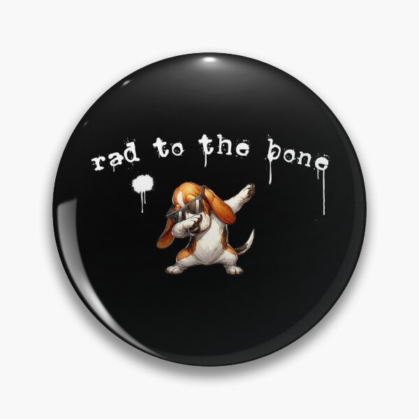 Item preview, rad to the bone (white text} designed and sold by Doug's Landing.