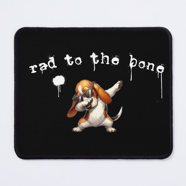 Item preview, rad to the bone (white text} designed and sold by Doug's Landing.