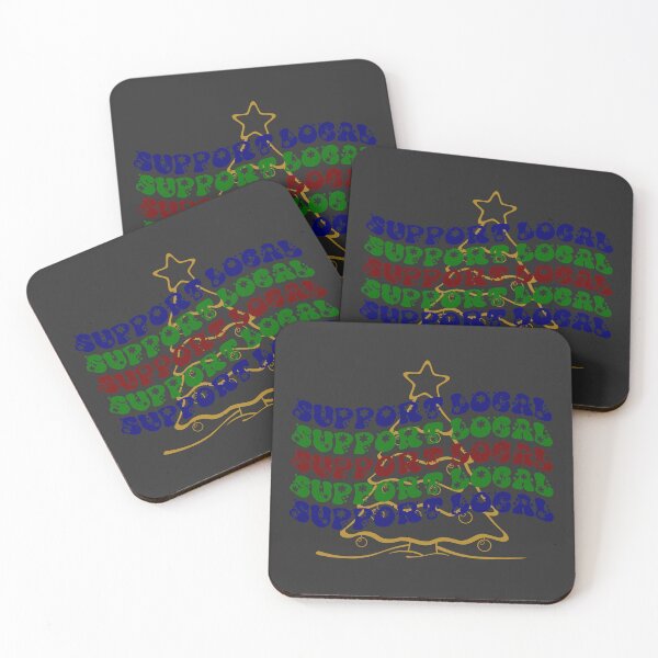 Item preview, SUPPORT LOCAL, Merry Christmas, Christmas Tree designed and sold by Cerulean-Shop.