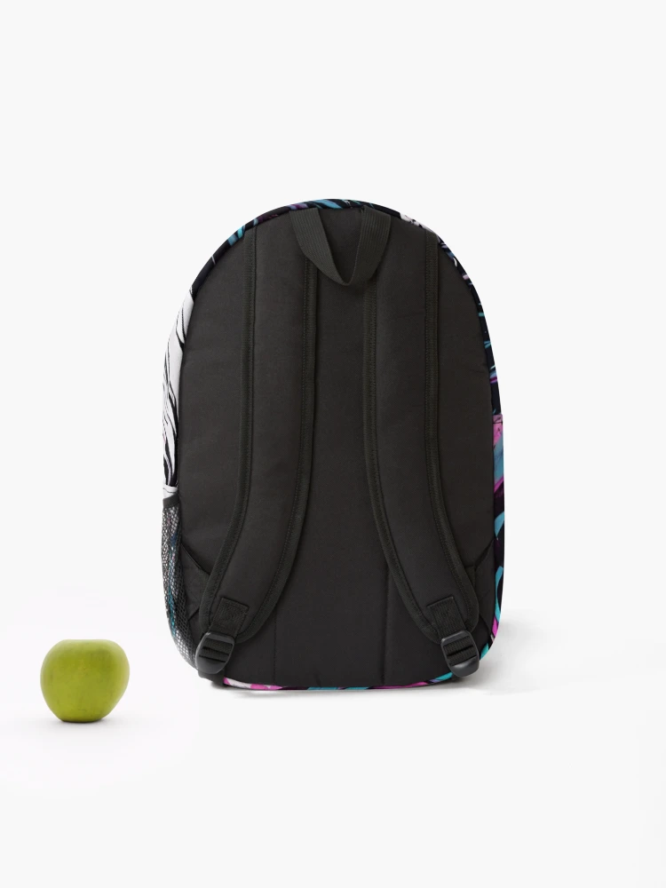 Thumbnail 2 of 3, Backpack, Neon Rough designed and sold by SilverSunStudio.