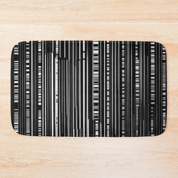 Item preview, White Barcode Art Pattern designed and sold by Simplybe1.