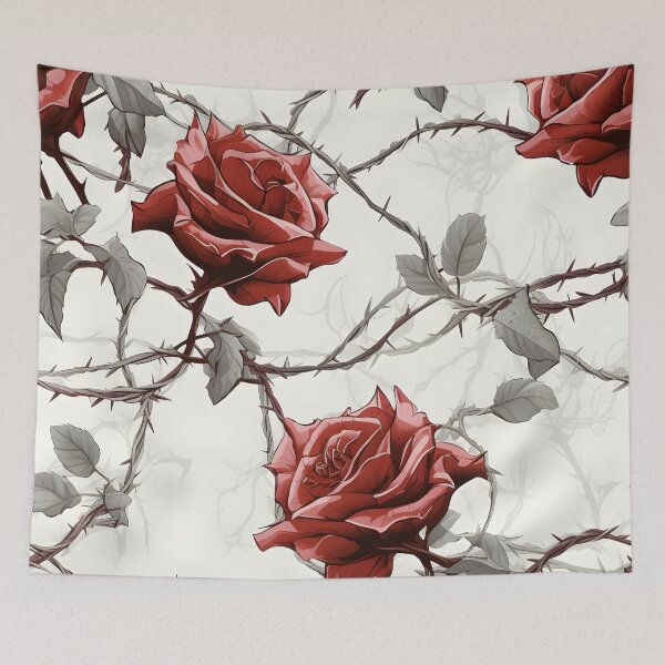 Item preview, Barbed Wire Roses designed and sold by Pixel-Lair.