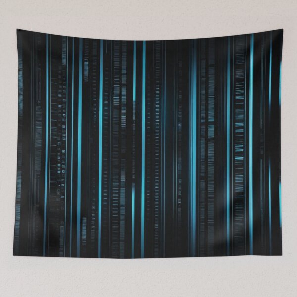 Artikelvorschau, Blaues Barcode-Kunstmuster entworfen und verkauft von Simplybe1.