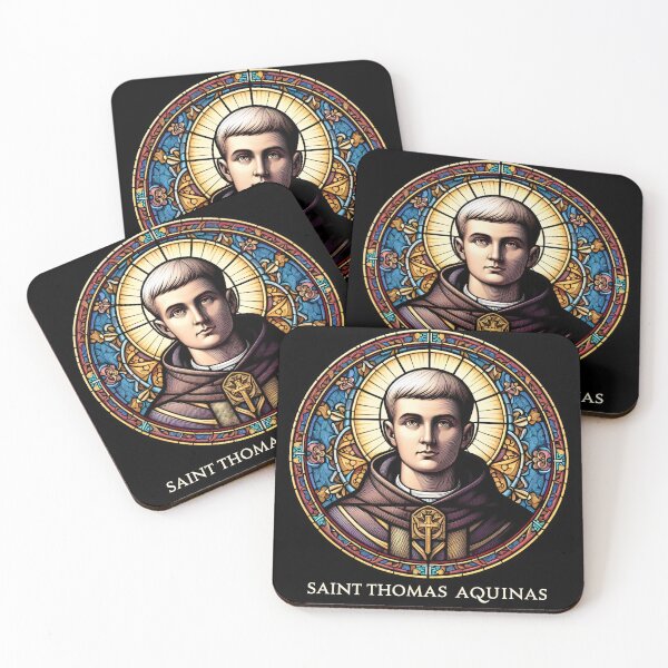 Item preview, Saint Thomas Aquinas Patron Saint of Students and Schools designed and sold by ClassicRetroism.
