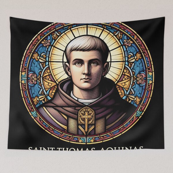 Item preview, Saint Thomas Aquinas Patron Saint of Students and Schools designed and sold by ClassicRetroism.