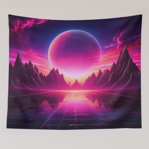 Item preview, Celestial Enchantment: Synthwave Spell designed and sold by Mullet Monkey.