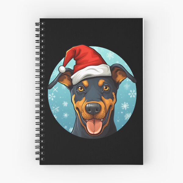 Item preview, Colorful Kawaii Santa Dobermann designed and sold by Leonardo Palumbo.