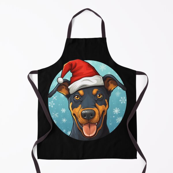 Item preview, Colorful Kawaii Santa Dobermann designed and sold by Leonardo Palumbo.
