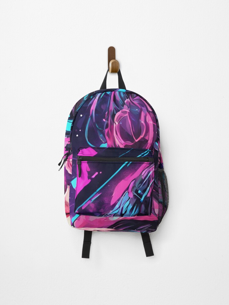 Thumbnail 1 of 3, Backpack, Splattered In Paint designed and sold by SilverSunStudio.