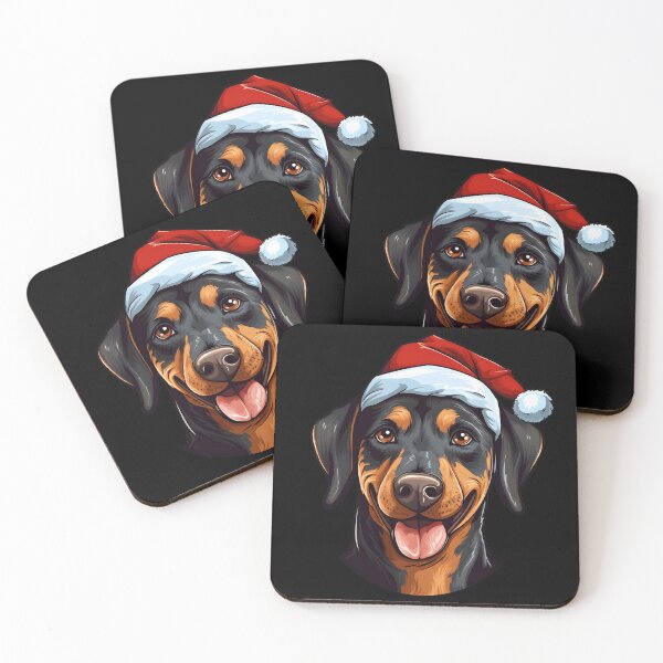 Item preview, Colorful Kawaii Santa Dobermann designed and sold by Leonardo Palumbo.