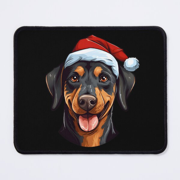 Item preview, Colorful Kawaii Santa Dobermann designed and sold by Leonardo Palumbo.