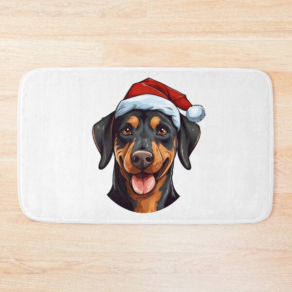 Item preview, Colorful Kawaii Santa Dobermann designed and sold by Leonardo Palumbo.
