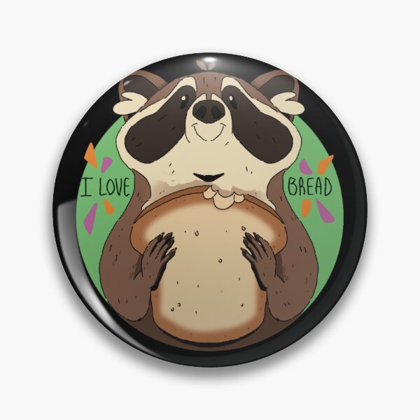 Item preview, I love bread racoon designed and sold by Walearts.