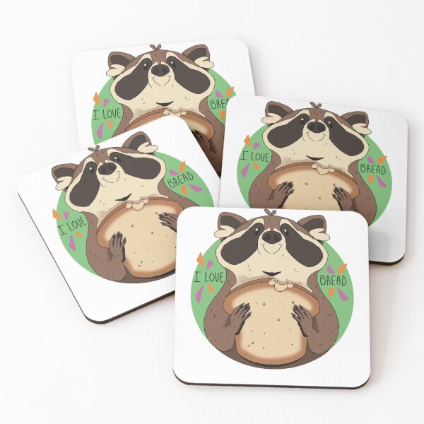 Item preview, I love bread racoon designed and sold by Walearts.