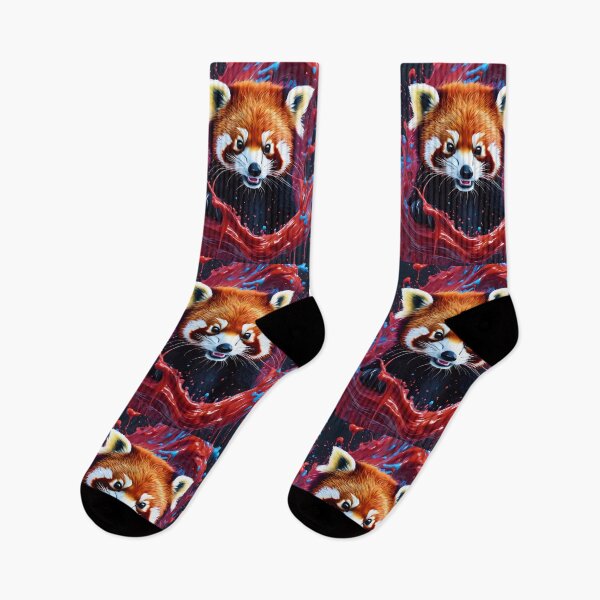 Artikelvorschau, Cute Red Panda Bear Paint Splash entworfen und verkauft von TheArtOfPat.