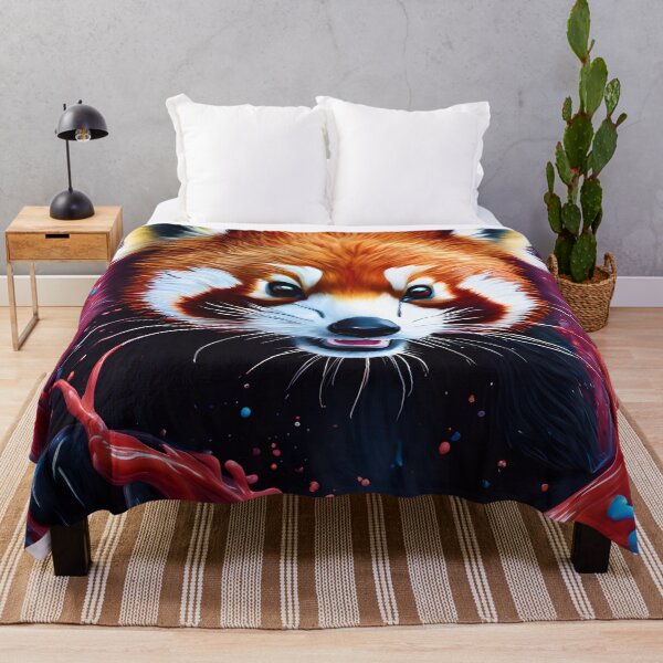 Artikelvorschau, Cute Red Panda Bear Paint Splash entworfen und verkauft von TheArtOfPat.