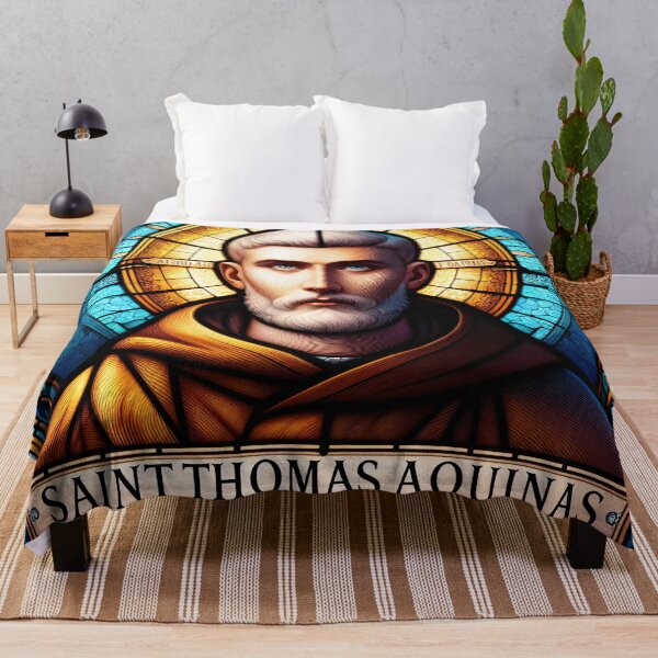 Item preview, Saint Thomas Aquinas Patron Saint of Students and Schools designed and sold by ClassicRetroism.