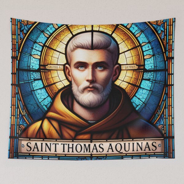 Item preview, Saint Thomas Aquinas Patron Saint of Students and Schools designed and sold by ClassicRetroism.