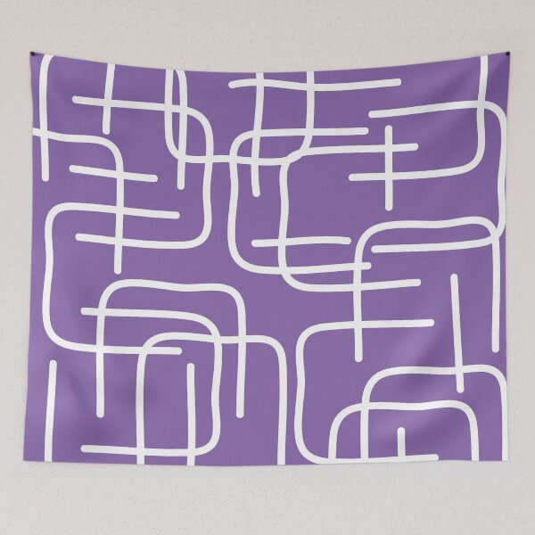 Item preview, Lilac Cat Purple Lines designed and sold by radgedesign.