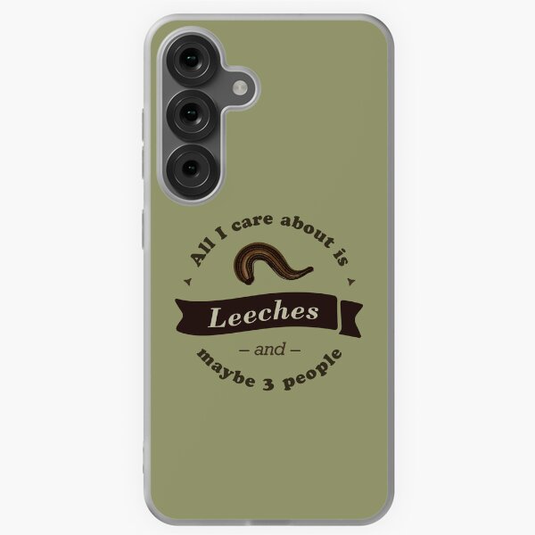 Vista previa del artículo con la obra «Lo único que me importa son las sanguijuelas», diseñado y vendido por tummytumkins.
