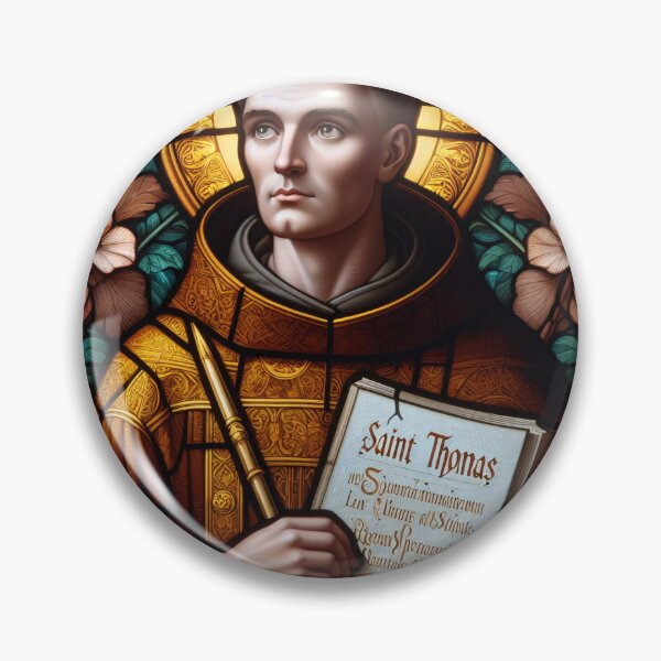Item preview, Saint Thomas Aquinas Patron Saint of Students and Schools designed and sold by ClassicRetroism.