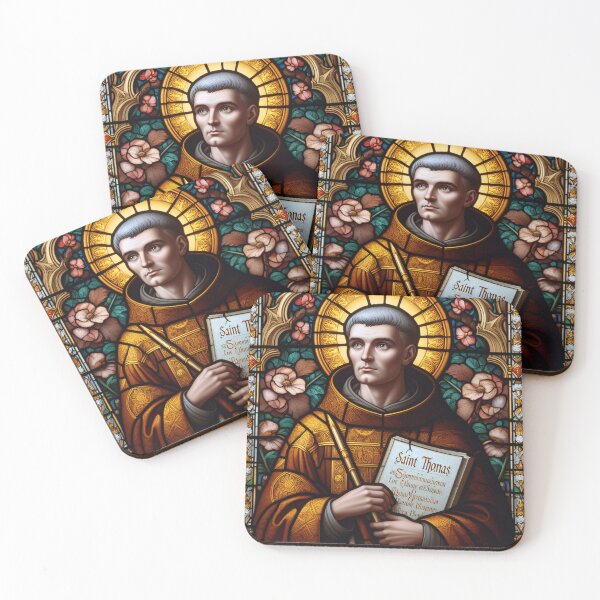 Item preview, Saint Thomas Aquinas Patron Saint of Students and Schools designed and sold by ClassicRetroism.