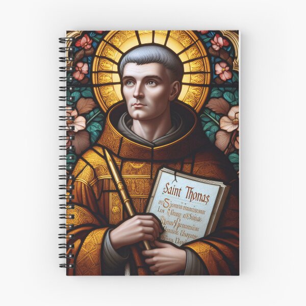 Item preview, Saint Thomas Aquinas Patron Saint of Students and Schools designed and sold by ClassicRetroism.