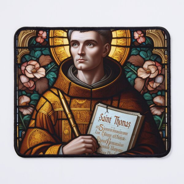 Item preview, Saint Thomas Aquinas Patron Saint of Students and Schools designed and sold by ClassicRetroism.