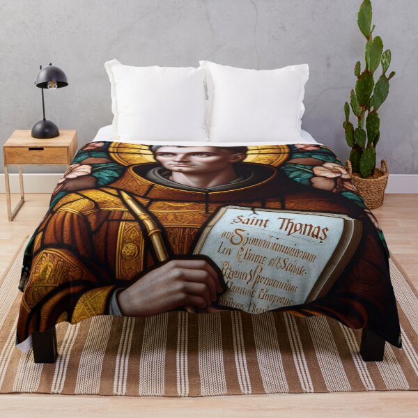Item preview, Saint Thomas Aquinas Patron Saint of Students and Schools designed and sold by ClassicRetroism.