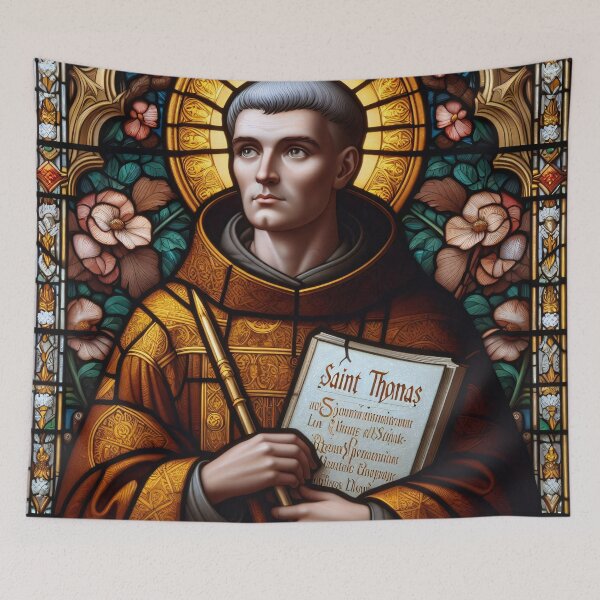 Item preview, Saint Thomas Aquinas Patron Saint of Students and Schools designed and sold by ClassicRetroism.