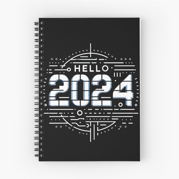 Item preview, Hello 2024 - Futuristic New Year Greeting designed and sold by KNAA.