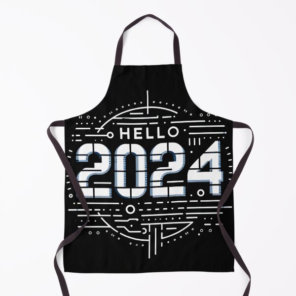 Item preview, Hello 2024 - Futuristic New Year Greeting designed and sold by KNAA.