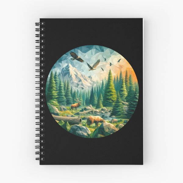 Item preview, Bosque al Atardecer Low Poly designed and sold by SebastianArt75.