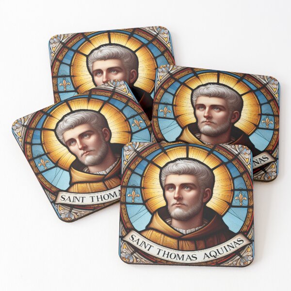 Item preview, Saint Thomas Aquinas Patron Saint of Students and Schools designed and sold by ClassicRetroism.