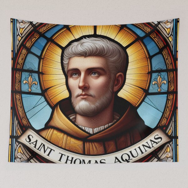 Item preview, Saint Thomas Aquinas Patron Saint of Students and Schools designed and sold by ClassicRetroism.