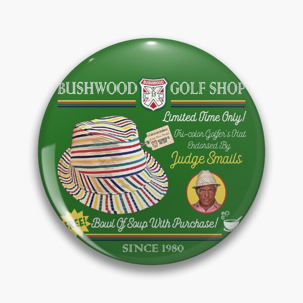 Artikelvorschau, Richter schickt Werbung für Golfmützen an Bushwood Golf Shop entworfen und verkauft von Alema Art.