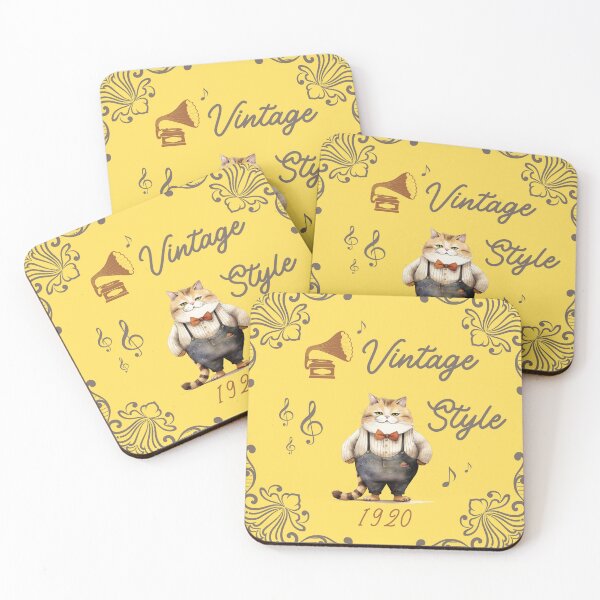 Item preview, Ginger Cat Vintage Style – Yellow designed and sold by Flapi Home.